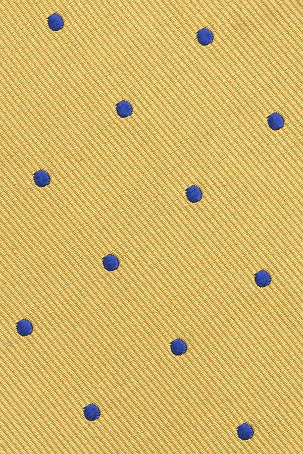 Repp Silk - Polka Dot Yellow / Royal Blue