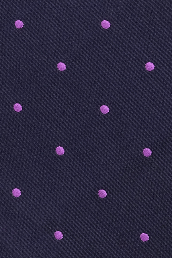 Repp Silk - Polka Dot Navy / Purple