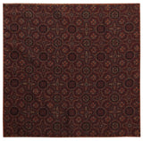 Doubleface Handrolled Flannel Pocket Square - Burgundy Rust - Brunati Como
