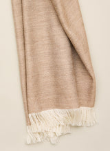 Double-faced Natural Cashmere Scarf - Cream/Light Beige - Brunati Como®