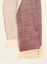 Double-faced Natural Cashmere Scarf - Light Burgundy/Cream - Brunati Como®