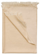 Double-faced Natural Cashmere Scarf - Light Beige/Beige - Brunati Como®