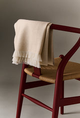 Double-faced Natural Cashmere Scarf - Brown/Navy - Brunati Como®