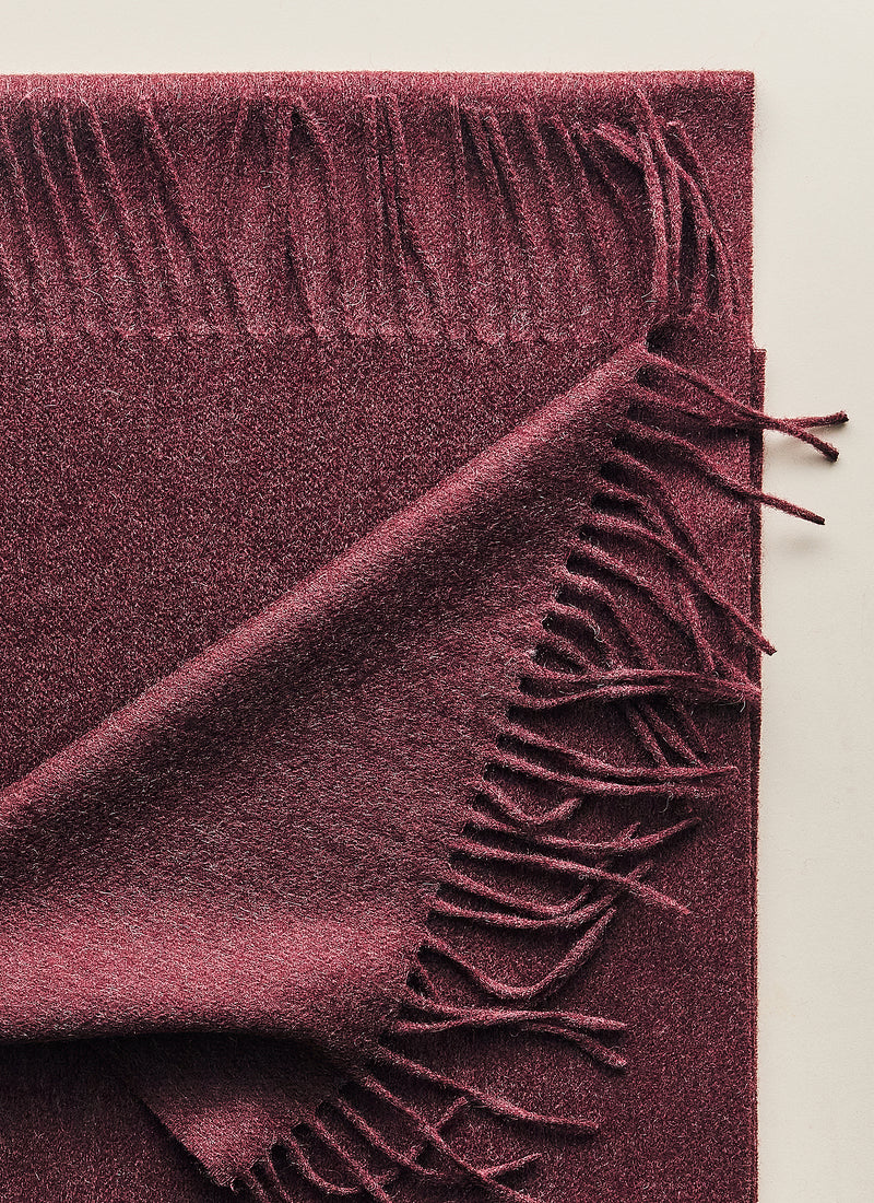 Cashmere Scarf - Bordeaux - Brunati Como®