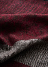 Striped Cashmere Scarf - Bordeaux /Navy/Grey - Brunati Como®