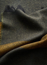 Striped Cashmere Scarf - Olive/Navy/Yellow - Brunati Como®