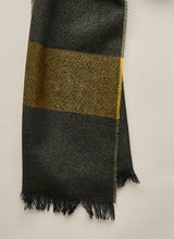 Striped Cashmere Scarf - Olive/Navy/Yellow - Brunati Como®