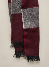 Striped Cashmere Scarf - Bordeaux /Navy/Grey - Brunati Como®