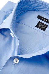 Classic Cutaway Collar Dress Shirt - Blue - Brunati Como®