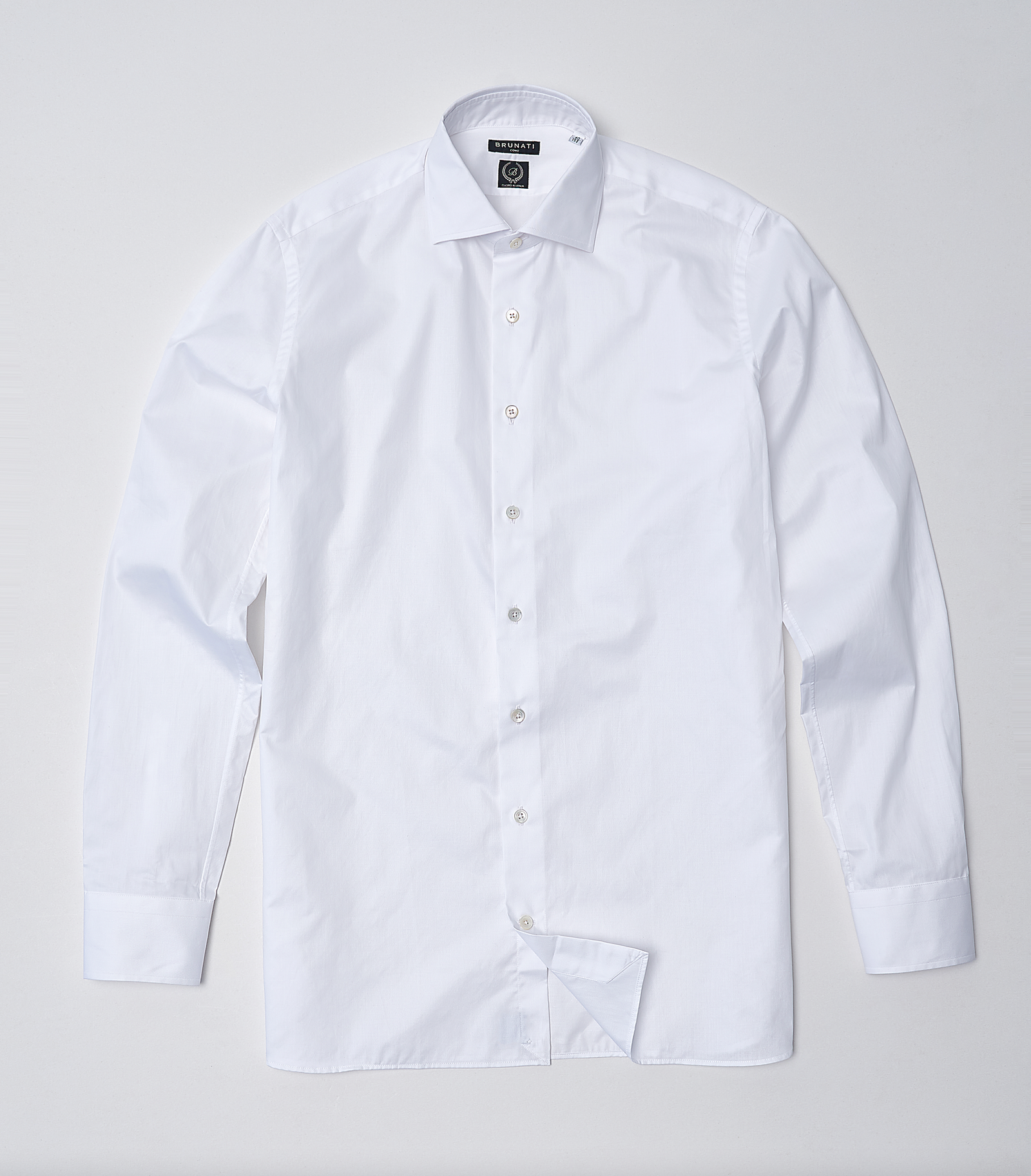 dress cotton shirts Men's Ivory Herringbone Cotton Shirt by StudioSuits