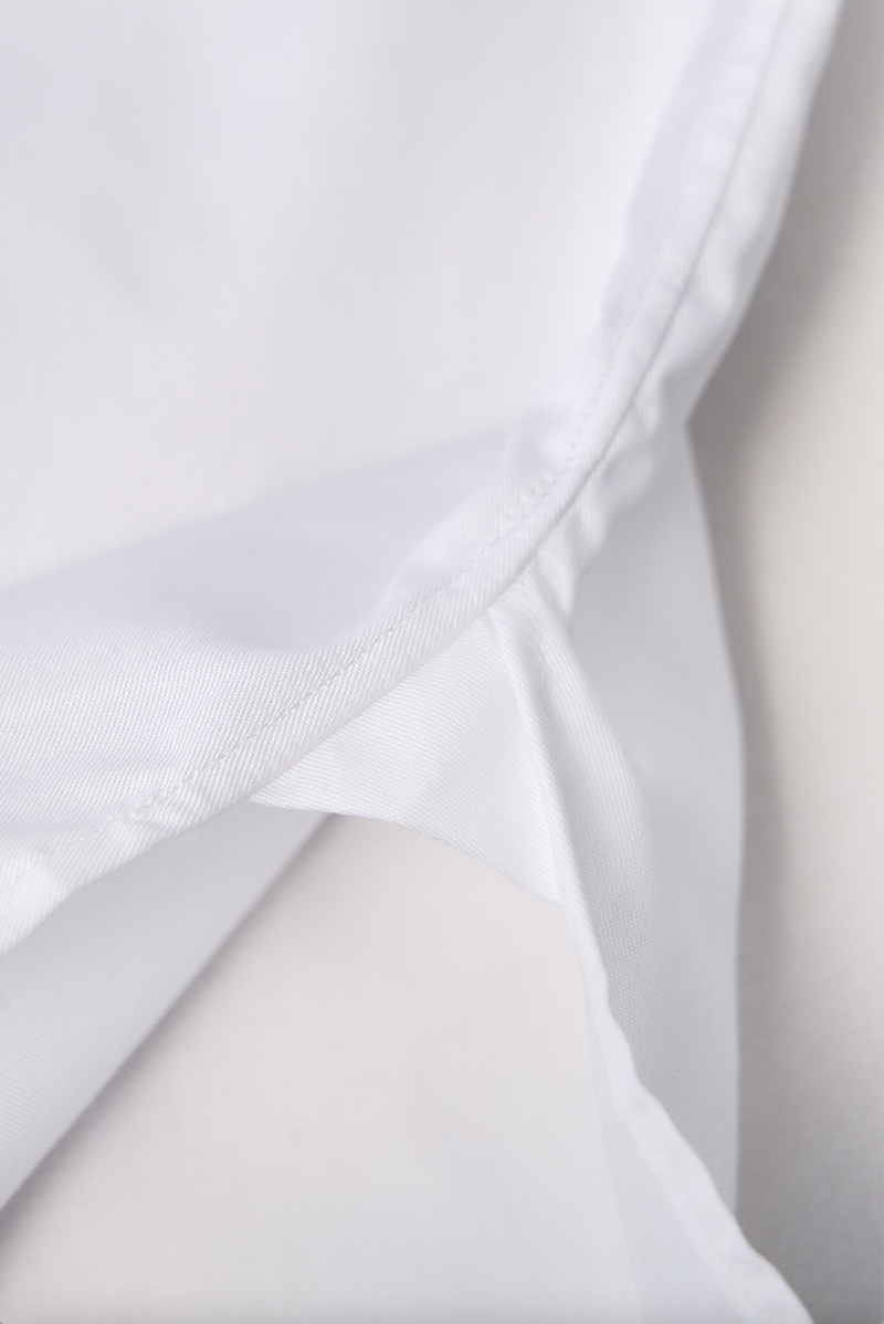 Classic Cutaway Collar Dress Shirt - White - Brunati Como®
