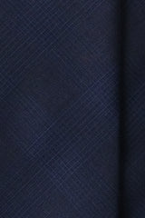 Colombo Tonal Striped Wool Cashmere Tie - Navy / Blue
