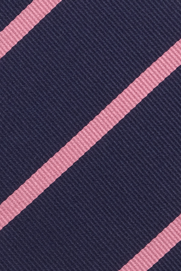 Repp Silk - Navy / Pink - Brunati Como®