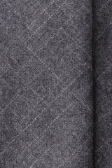 Colombo Cashmere Chalk Check Tie - Grey