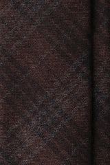 Colombo Cashmere Overcheck Tie - Brown/Anthra/Grey