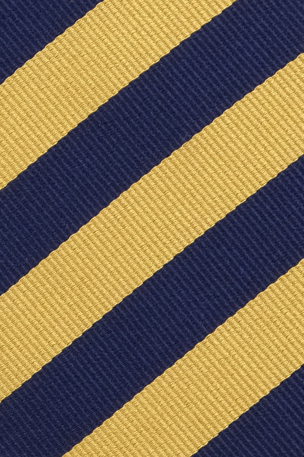 Repp Silk - Navy / Yellow - Brunati Como®