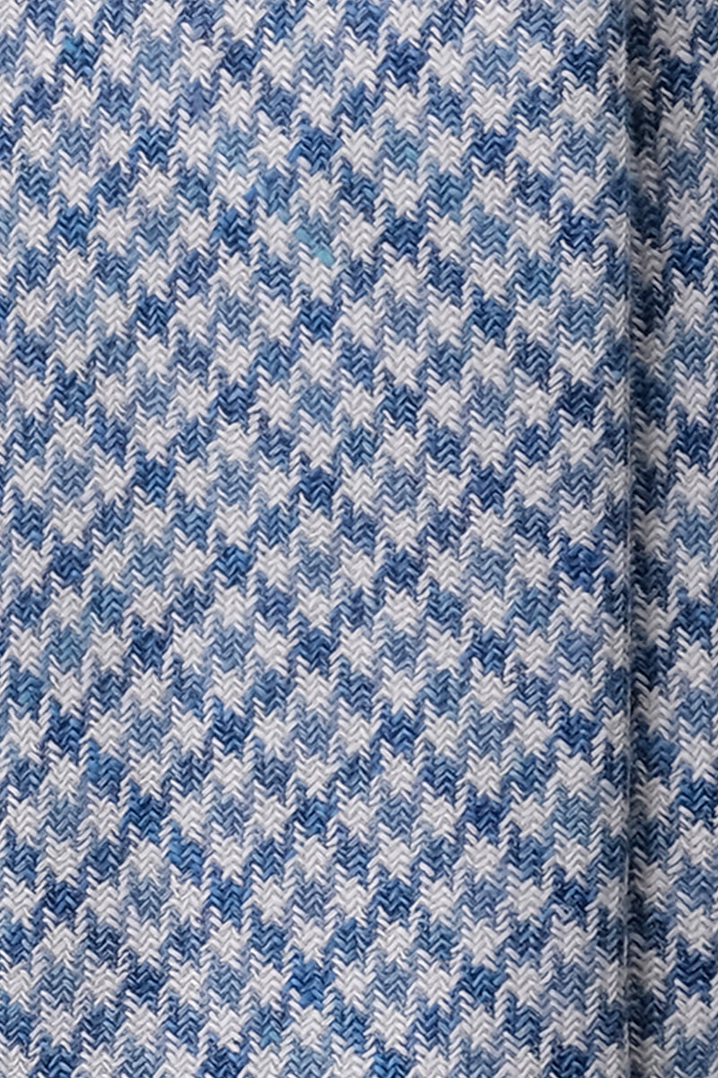 Vitale Barberis Canonico Wool Tie - Blue / Light Blue / White - Brunati Como®