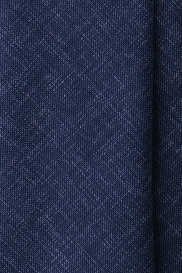 Vitale Barberis Canonico Wool Tie - Blue Melange - Brunati Como®
