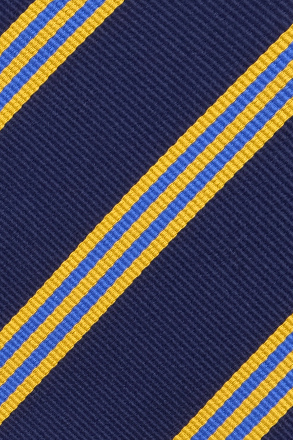 Repp Silk - Navy / Yellow / Royal Blue - Brunati Como®