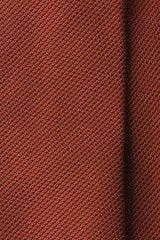 Selftipped Plain Silk Grenadine Tie - Copper