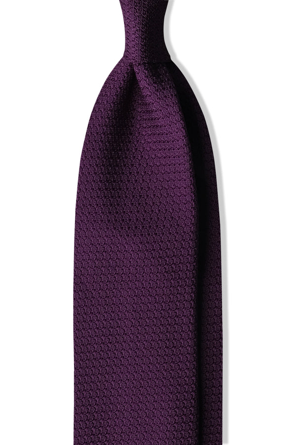 3-Fold Plain Silk Grenadine Garza Grossa - Purple