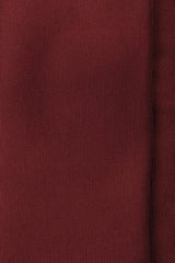 3-Fold Solid Repp Silk Tie - Burgundy - Brunati Como®