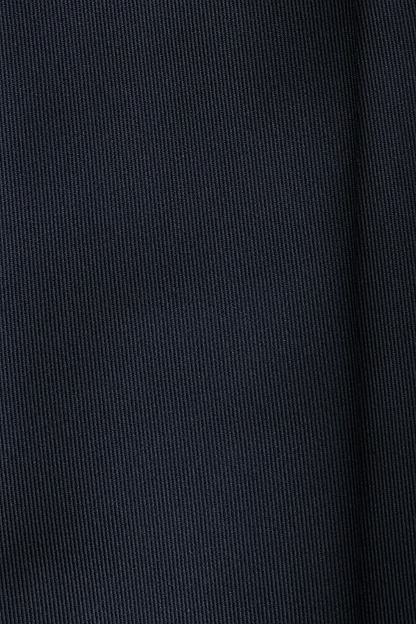 3-Fold Solid Repp Silk Tie - Navy - Brunati Como®