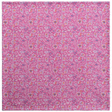 Doubleface Handrolled Silk Pocket Square - Pink / Lilac - Brunati Como®