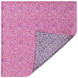 Doubleface Handrolled Silk Pocket Square - Pink / Lilac - Brunati Como®