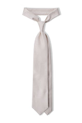 3- Fold Silk Jacquard Tie - Ivory - Brunati Como®