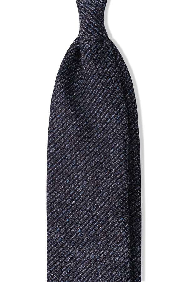3-Fold Silk Grenadine Garza Grossa Tie - Blue Mix