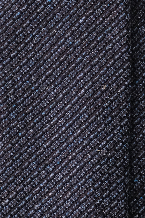 3-Fold Silk Grenadine Garza Grossa Tie - Blue Mix