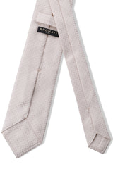 3- Fold Silk Jacquard Tie - Ivory - Brunati Como®