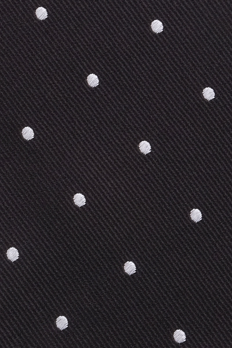 Repp Silk - Polka Dot Black / White - Brunati Como®