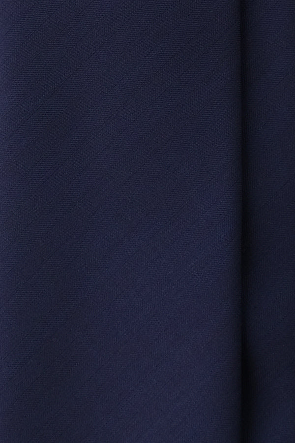 Double Face Vitale Barberis Canonico Wool Tie - Midnight Navy