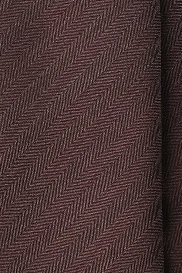Double Face Vitale Barberis Canonico Wool Tie - Brown