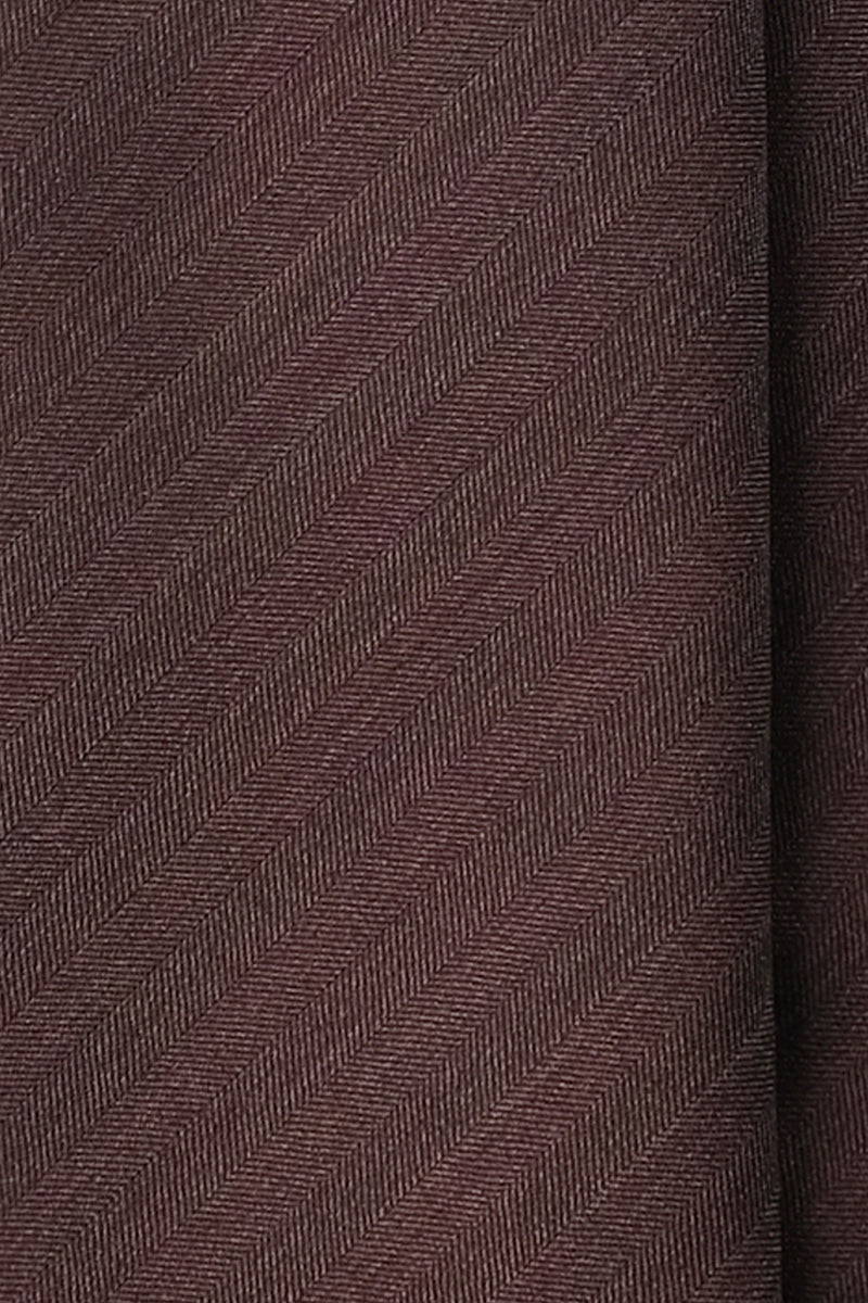 Double Face Vitale Barberis Canonico Wool Tie - Brown - Brunati Como®