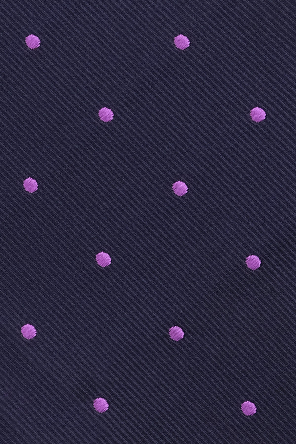 Repp Silk - Polka Dot Navy / Purple - Brunati Como®