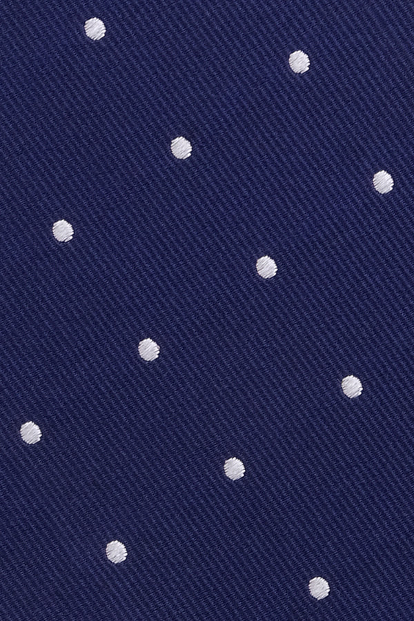 Repp Silk - Polka Dot Navy / White - Brunati Como®