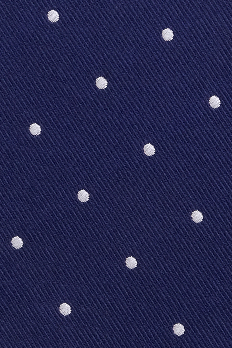 Repp Silk - Polka Dot Navy / White - Brunati Como®