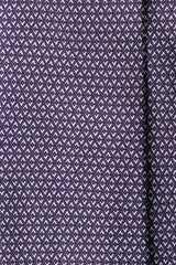 3-Fold Mosaic Pattern Printed Silk Tie - Lilac - Brunati Como®