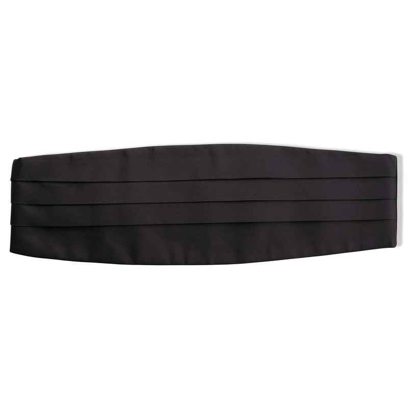 Silk Satin Cummerbund – Black