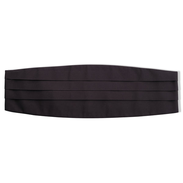 Repp Silk Cummerbund – Black