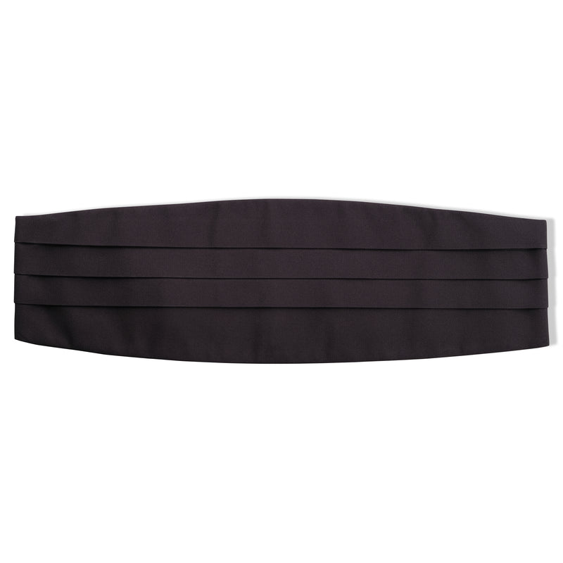 Repp Silk Cummerbund – Black