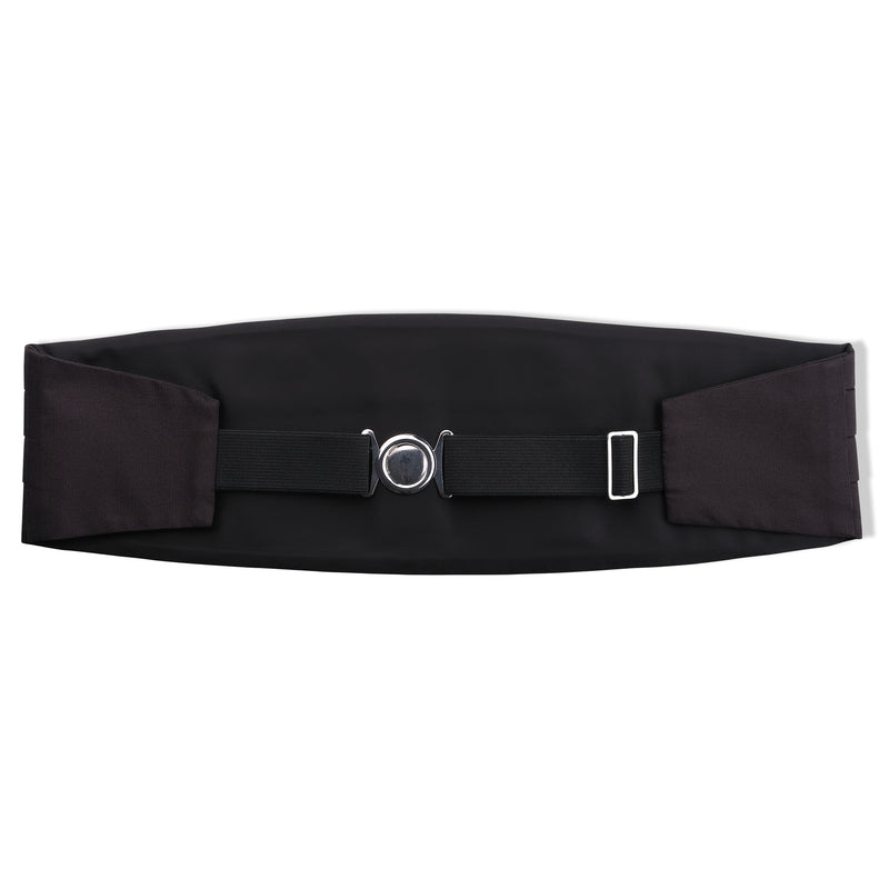 Repp Silk Cummerbund – Black