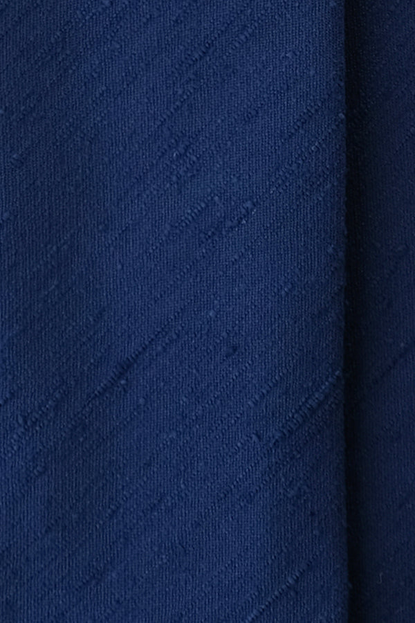 3-Fold Plain Silk Shantung Tie - Royal Blue