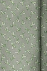 3-Fold Tie Patterned Printed Silk Tie - Pistacio - Brunati Como®