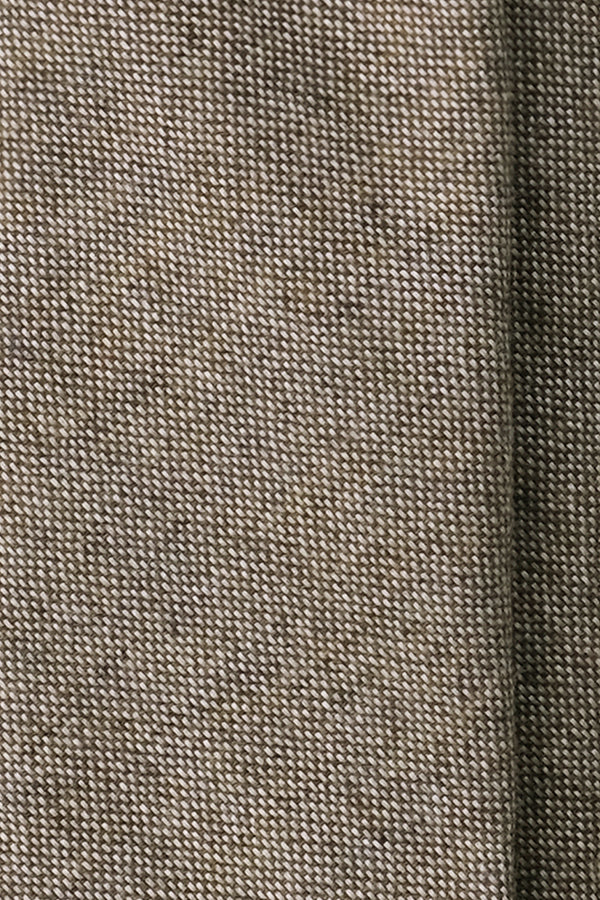 3-FOLD UNLINED Cashmere Tie - Olive Green