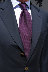 3-Fold Plain Silk Grenadine Garza Grossa - Purple