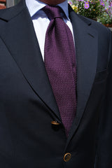 3-Fold Plain Silk Grenadine Garza Grossa - Purple